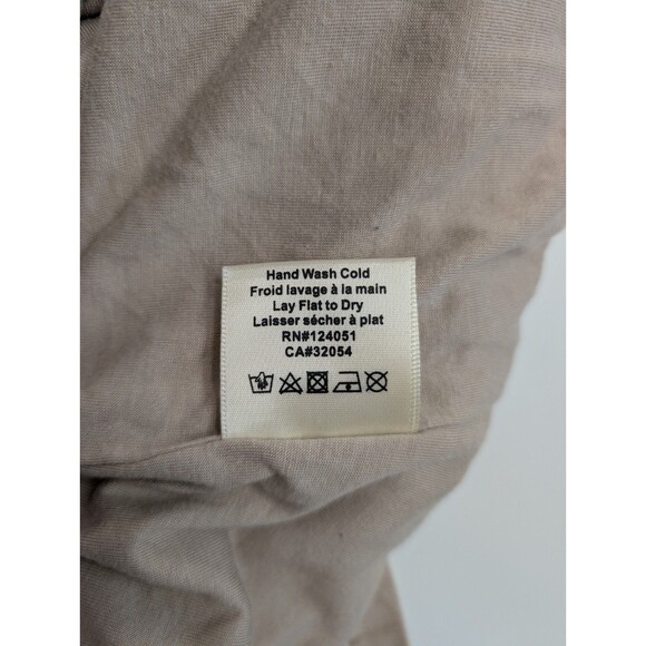 Porridge Anthropologie Velvet Sleeveless Top Size M Beige Keyhole Lined - Picture 7 of 7